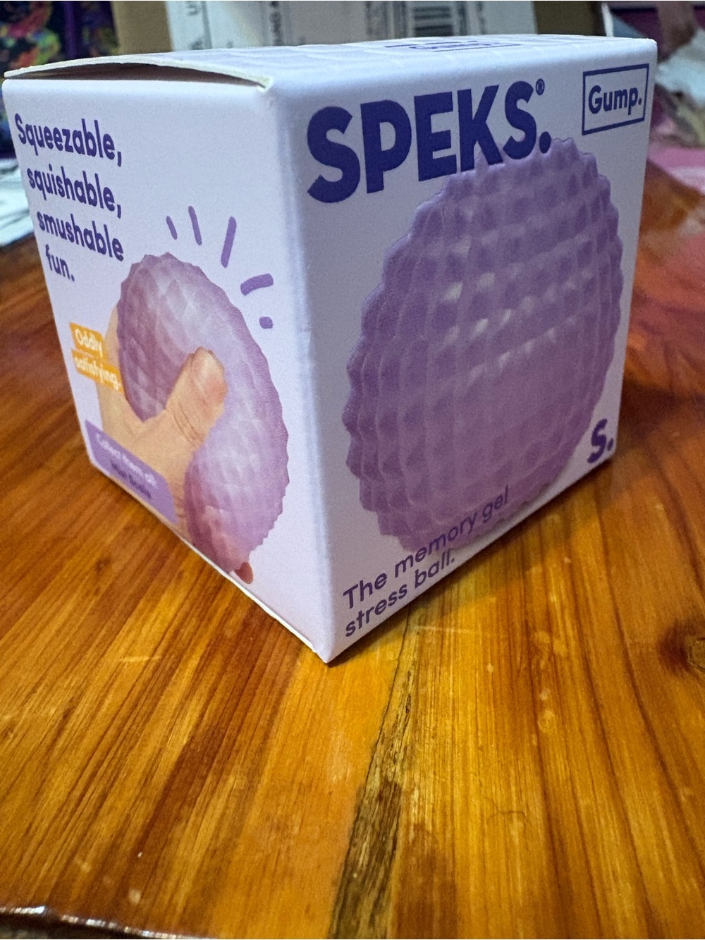 Speks scale Gump Memory Gel Stress Ball - Lavender Purple